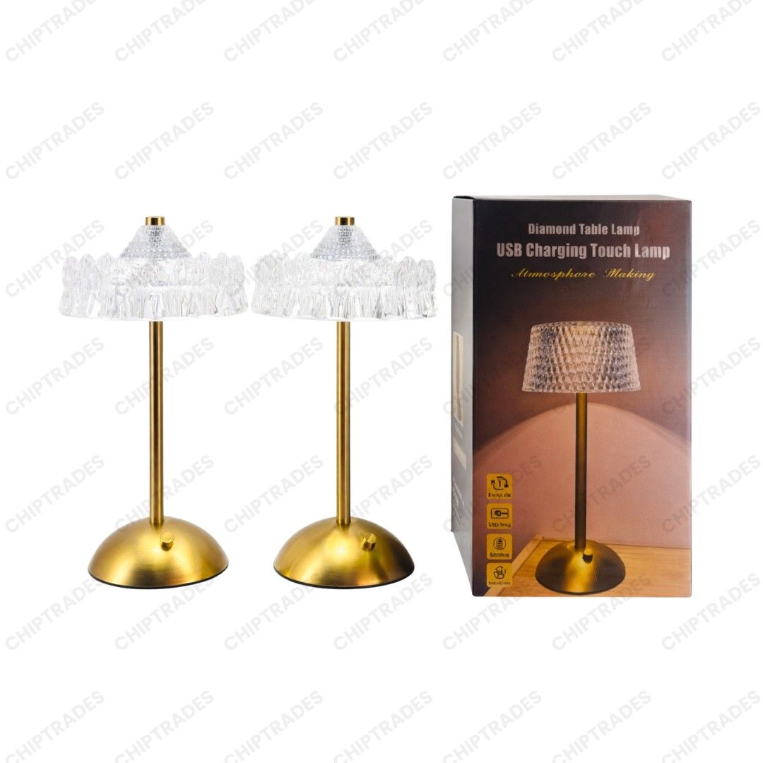 (NEW26) 715 Touch Full Brass Metal Lamp