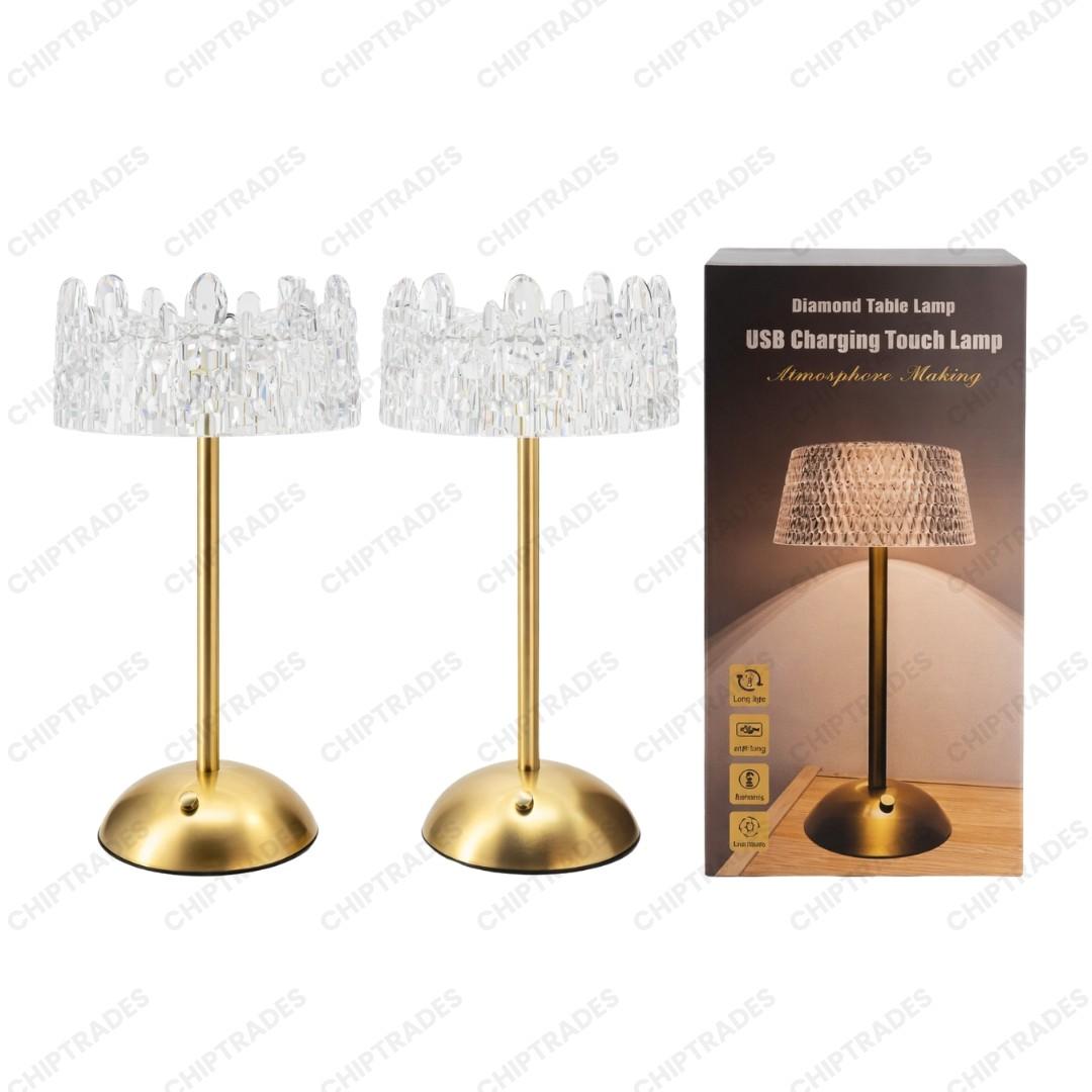 (NEW26) 716 Touch Full Brass Metal Lamp