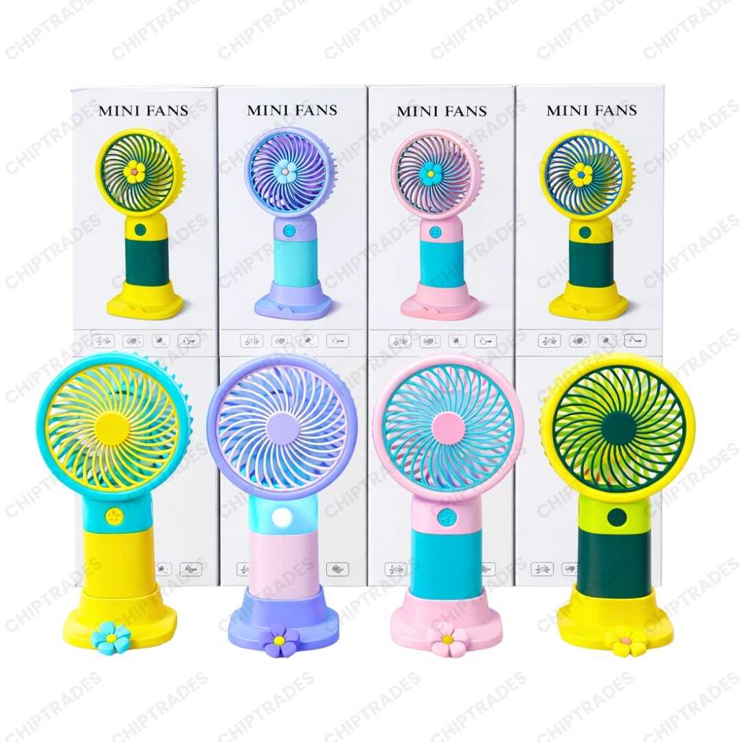 (NEW26) 376 Flower Fan with Light