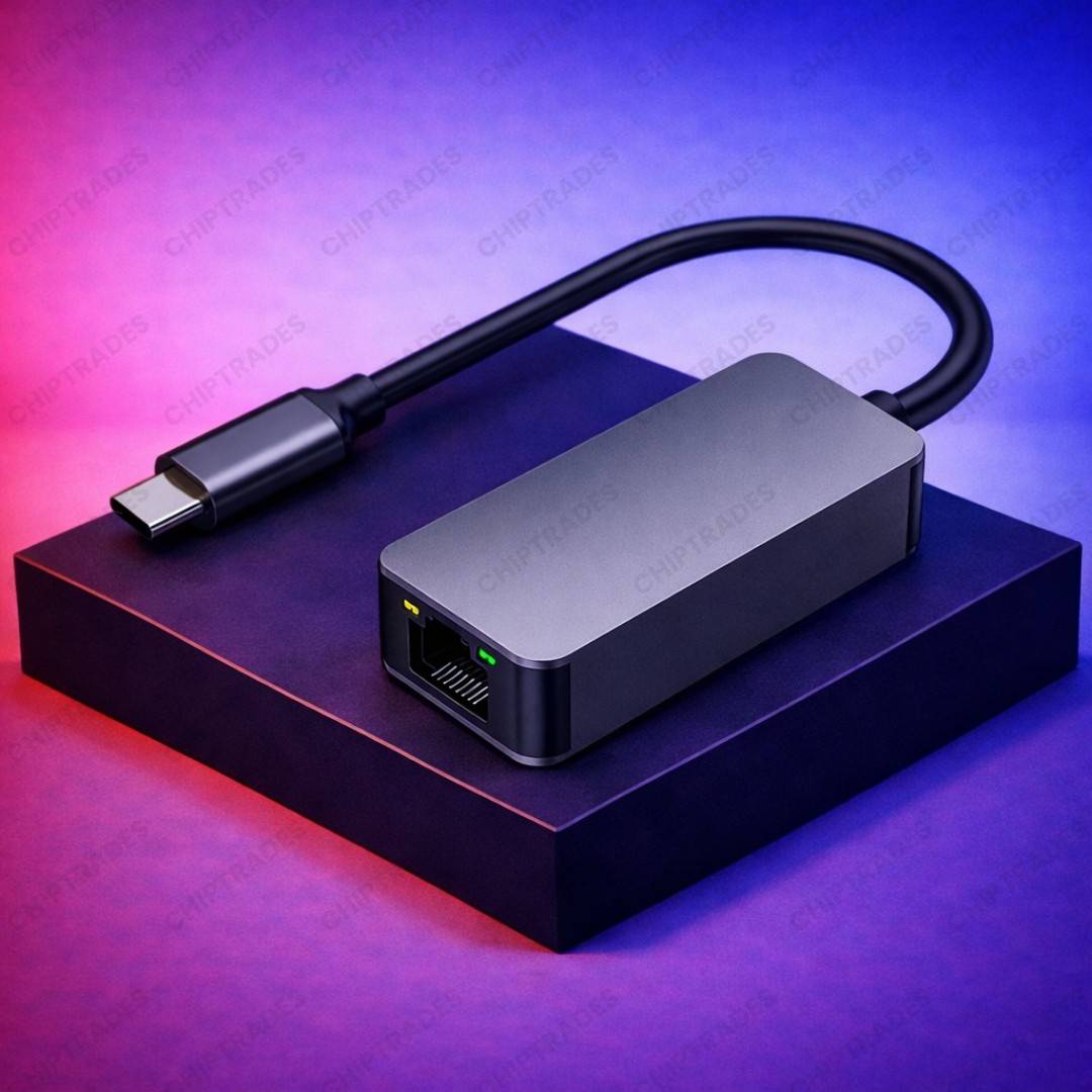 (NEW26) Type C to Lan 2.5G (2500 Mbps) (White Box) - A099A