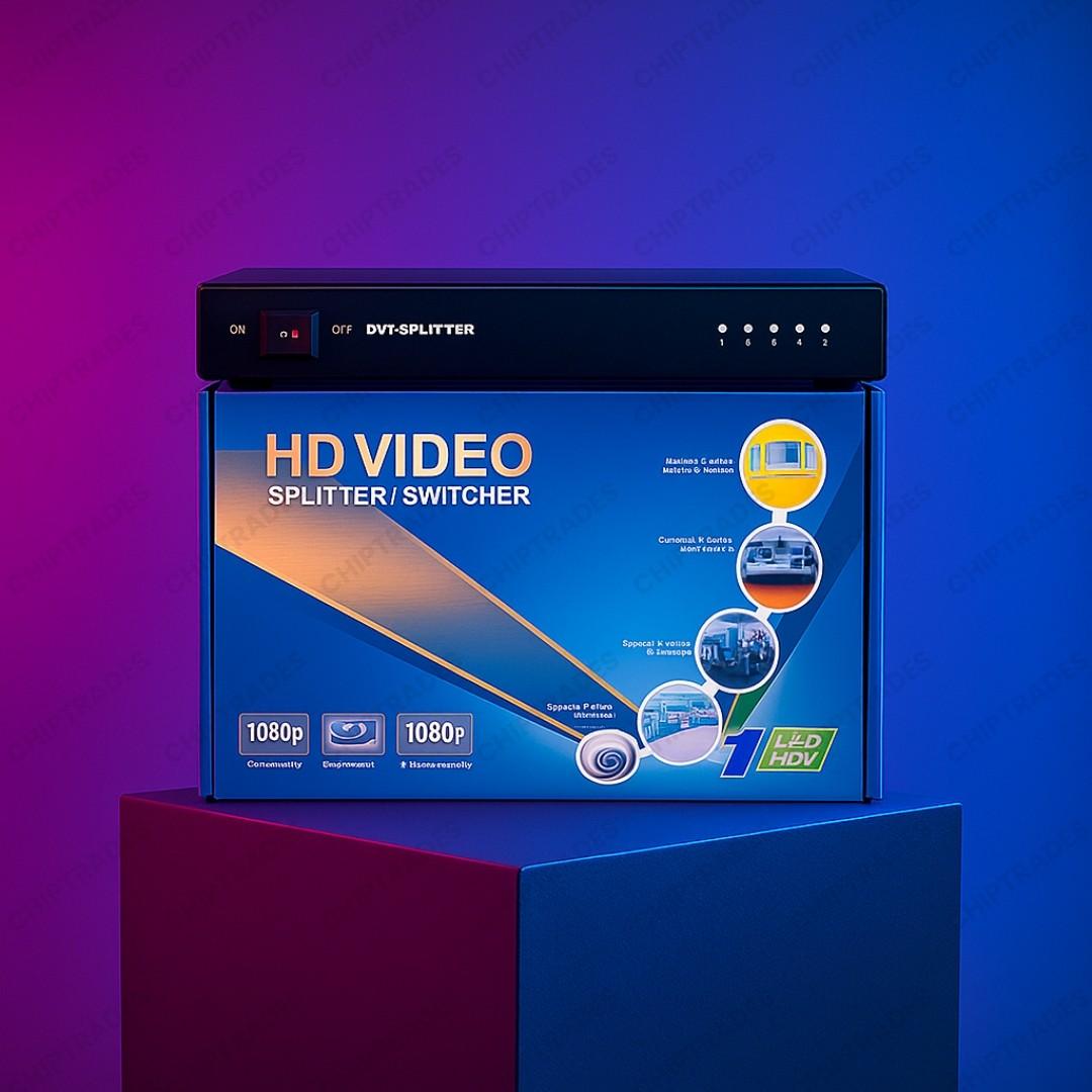 (NEW26) Dvi Splitter 4 port - F064