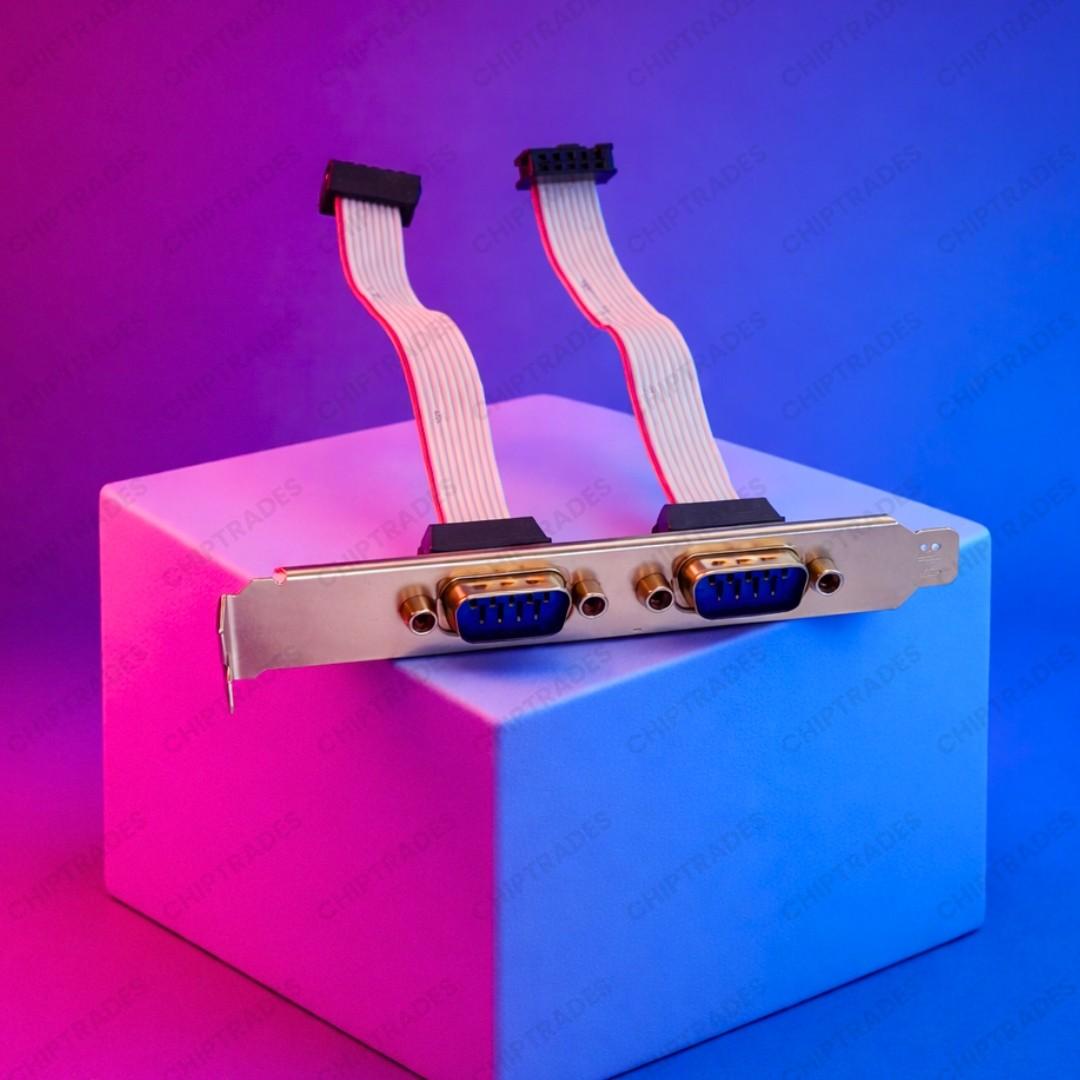 (NEW26) 2 port Serial Cable with Clamp