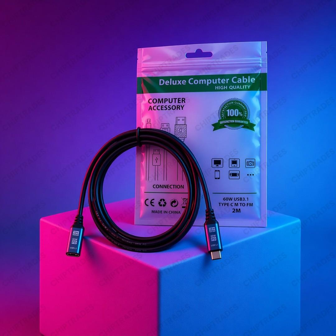 (NEW26) Type C Male Female 2 meter (for display)