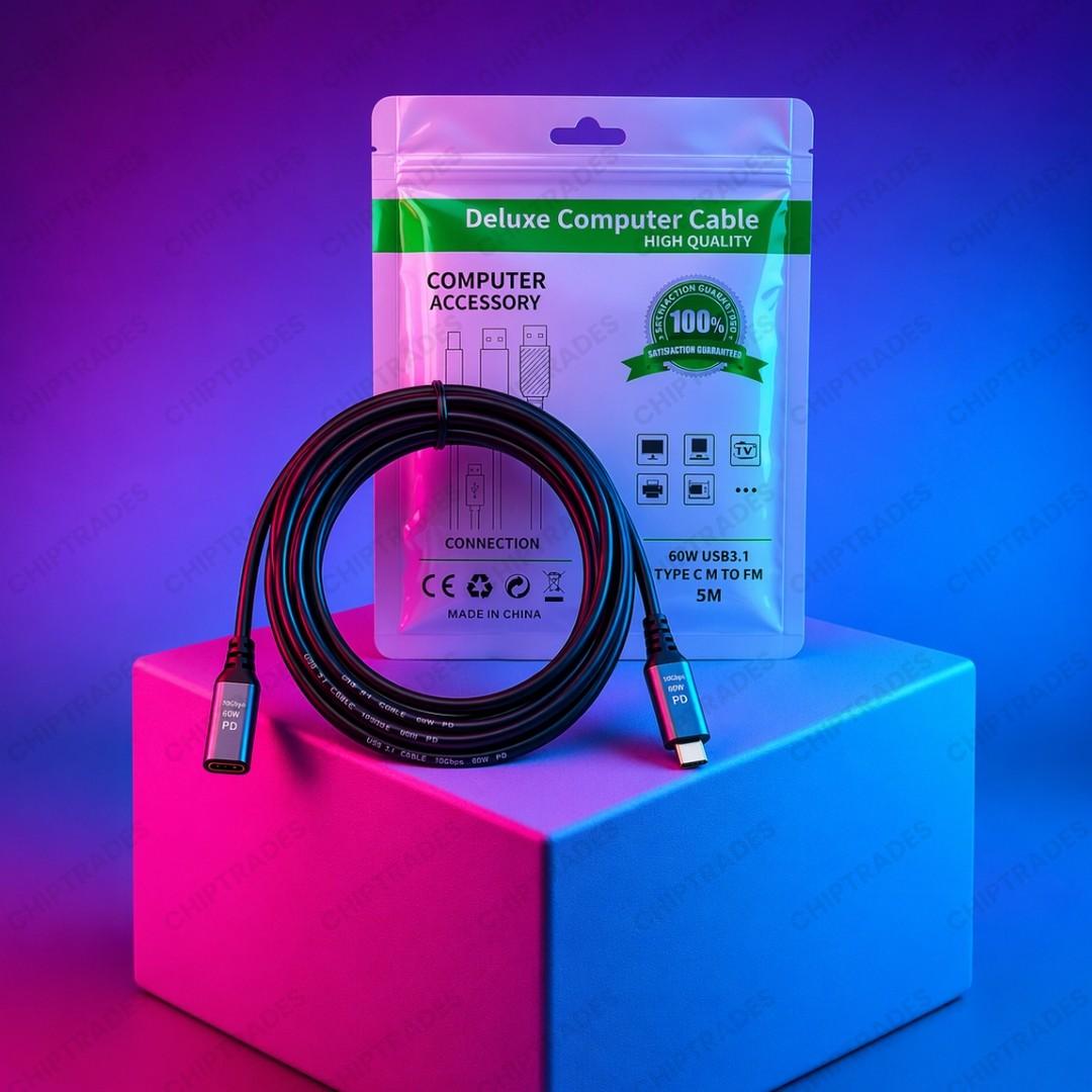 (NEW26) Type C Male Female 5 meter (for display)