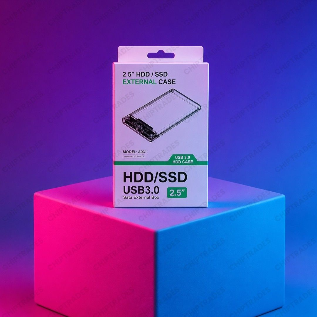 (NEW26) 2.5 Transparent Casing (USB 3.0) Heavy Model (Designer Box)