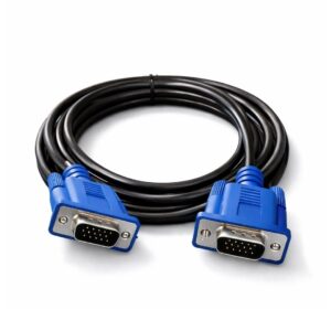 (T50) (0826) 1.5 Meter VGA Cable Male to Male Universal (BLACK AND BLUE)