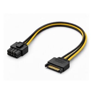 (0826) 8 pin male to 15 pin sata male