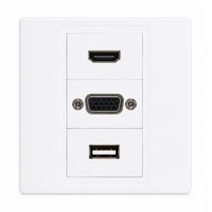 (1125) Hdmi + vga + usb Faceplate