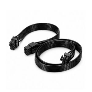 (0726) (NEW26) 8 pin male to 8 pin y male (black colour)
