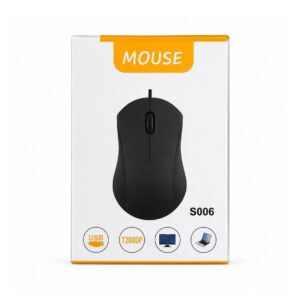 (0825) S006 Orange box wired mouse