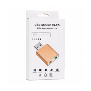 (0826) (Dongle Type) Heavy USB Sound Adapter