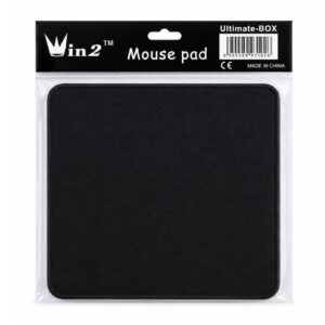 (0526) Plain Black border stiched Mousepads
