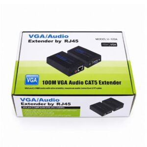 (524) 100 mtr vga audio cat 5 Extender