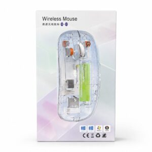 (0826) Transparent Wireless + Bluetooth Mouse