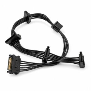 (0626) (NEW26) W020 15 Pin Sata Male to 15 Pin Sata Female x5 Ports