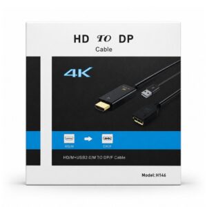(0326) hdmi male to dp female 30 cm convertor (model h146)