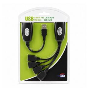 (0726) 50 meter rj45 extender usb hub