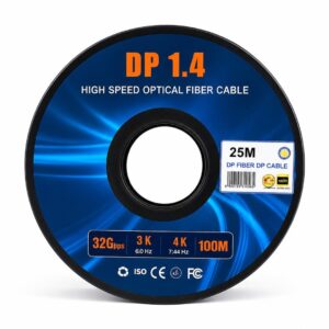 (524) 8k fiber dp to dp cable 25 meter