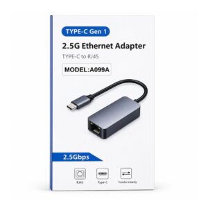 (NEW26) Type C to Lan 2.5G (2500 Mbps) (White Box) - A099A