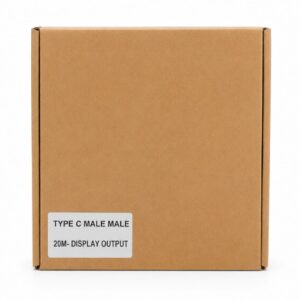 (NEW26) For Display Type C Male Male 15mtr (Fibre) Brown Box - K095