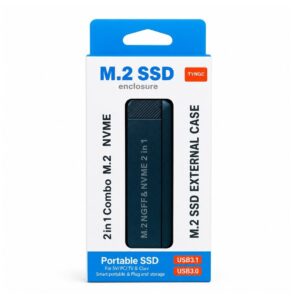 (0326) SSD Casing NVME+M2 (2 in 1) fibre Body