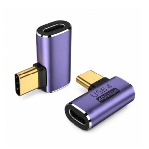 (0626) ZC-028 Type C Male Female 40gbps Right Angle