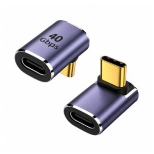 (0426) ZC-023 Type C Male Female 90 Degree 40gbps