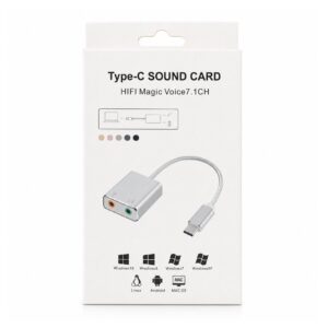 (0526)Type C sound 7.1 Wire (2 Port) Heavy