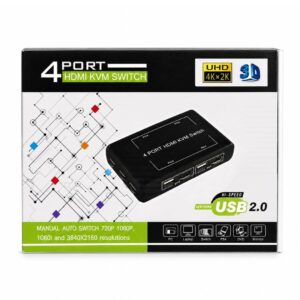 (524) KVM SWITCH 4 PORT HDMI