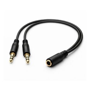 (0726) Audio Splitter cable type (2 male - 1 female)