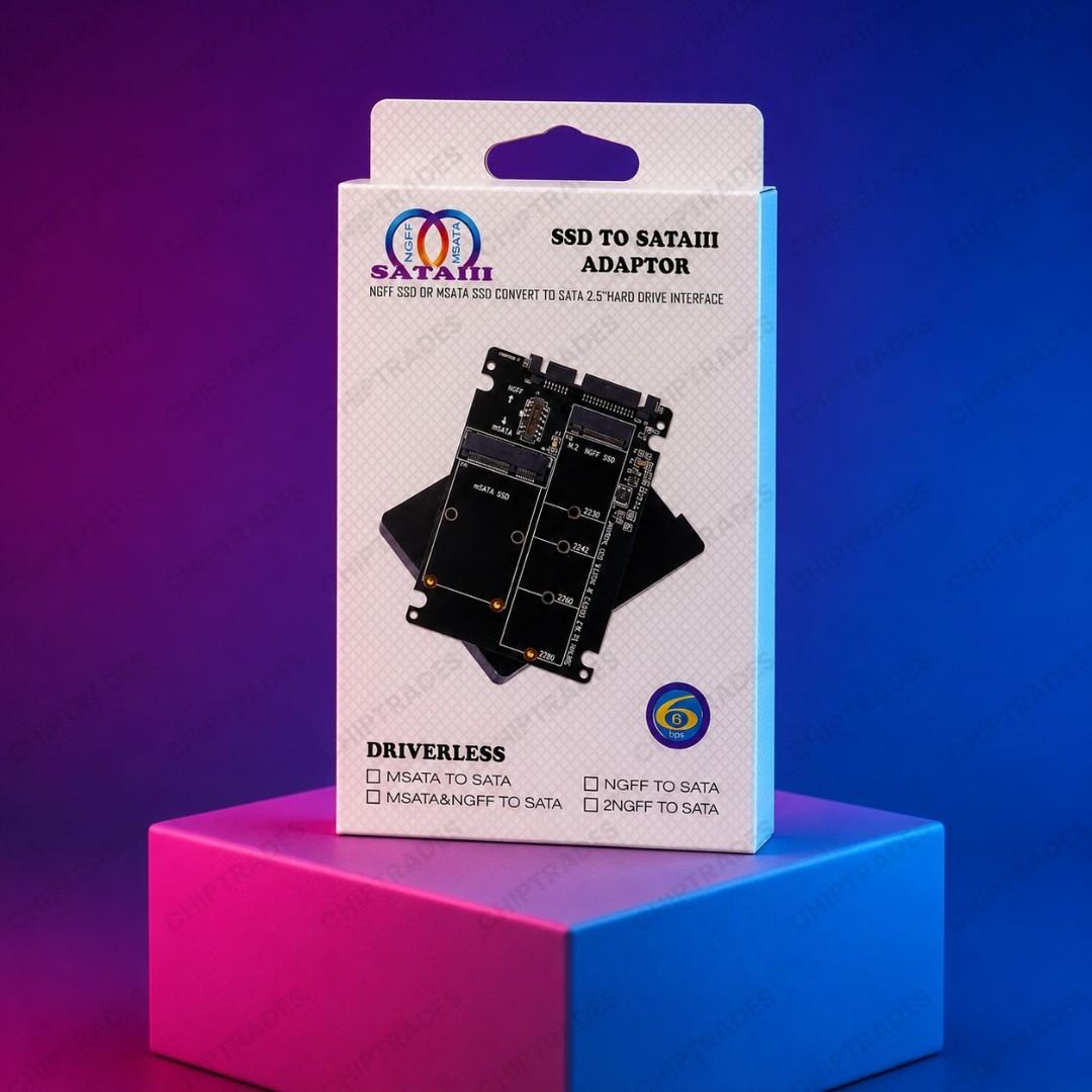 (0726) M-sata & m2 sata to 2.5 sata harddisk with Box