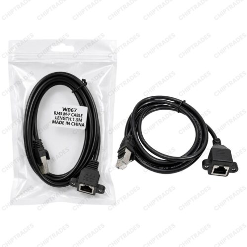 (0726) RJ45 Male female with screw 1.5 meter - Image 2