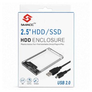 (0426) 2.0 Transparent Reenox HDD Enclosure (Blue-white)
