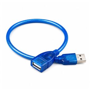 (1225) USB Male female 30cm blue