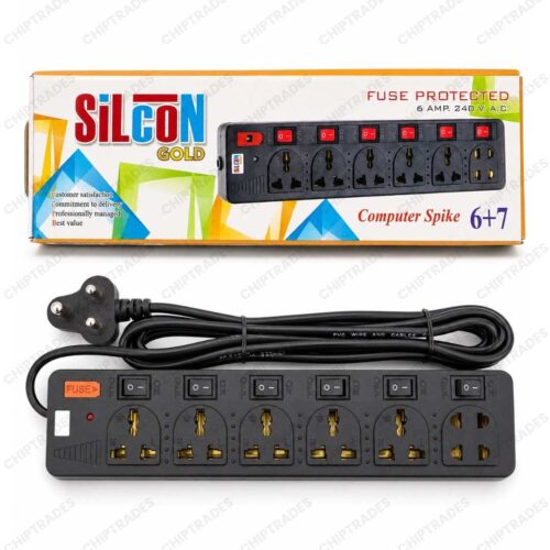 (0826) Silicon Gold 6+6 black spike guard - Image 2