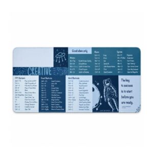 (1026) 300*600 White Excel Mousepads
