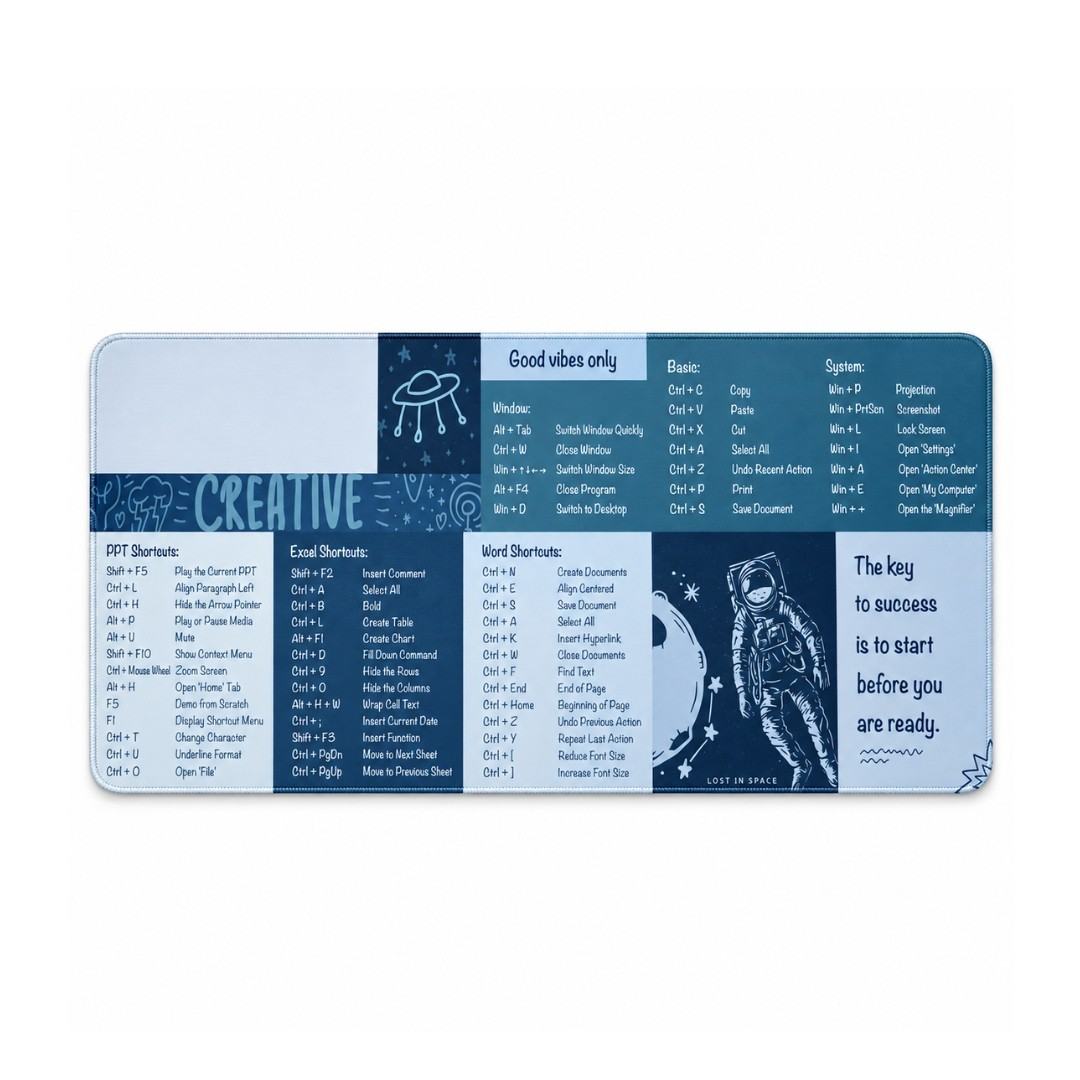 (0926) 300*600 White Excel Mousepads