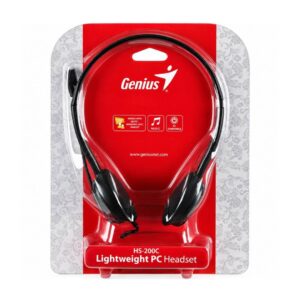 (0826) HS200C Genius Lightweight PC Headset Headphone