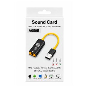 (1026) (A050B) Usb Sound Heavy (1 click noise cancelling)