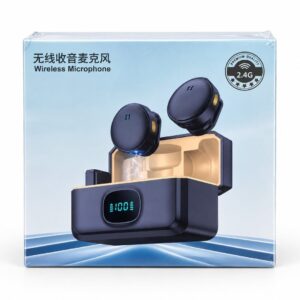 (1026) Magnetic wireless microphone Dual mic 2 in 1